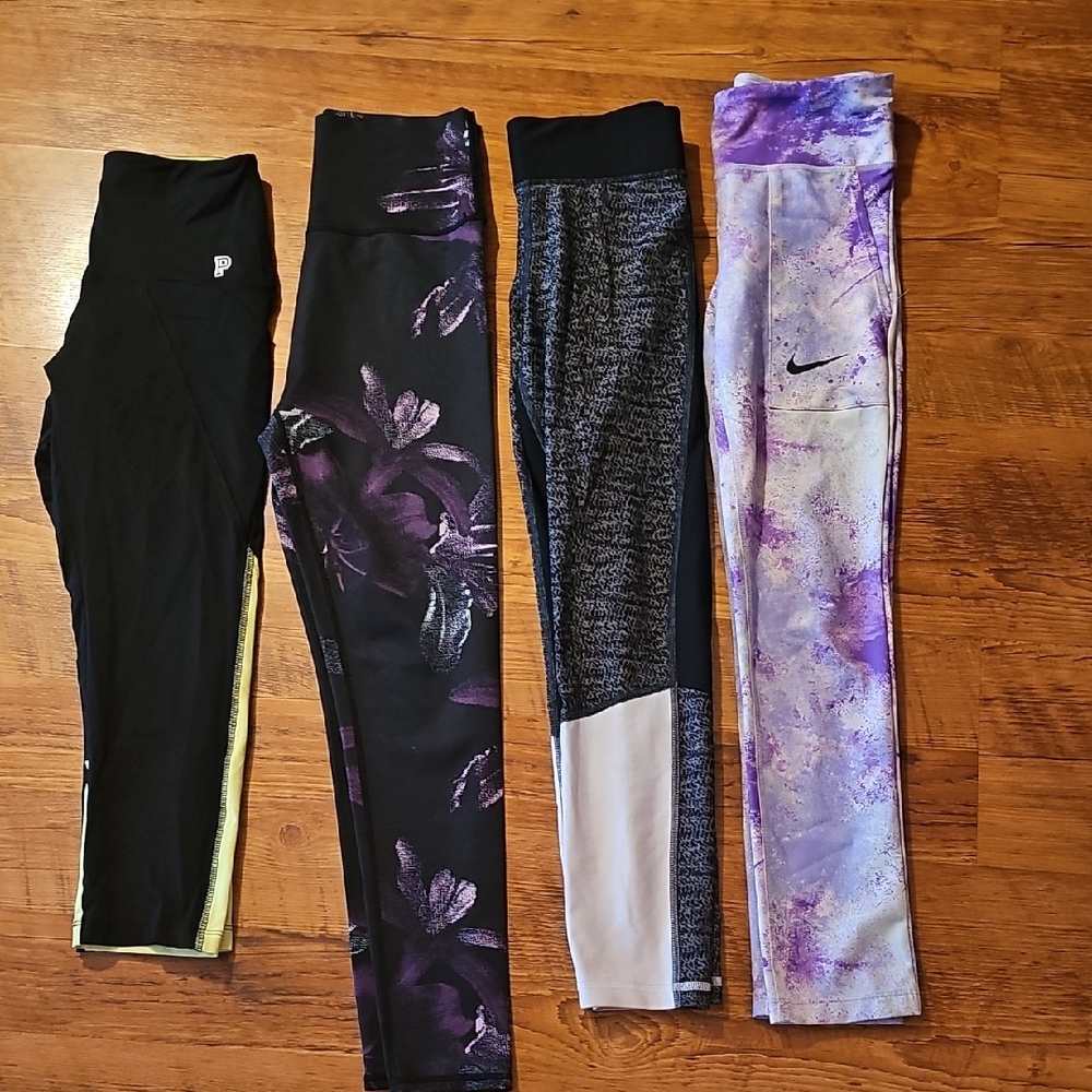Nike, Under Armour, Pink,  Kids Leggings - Black, Purple, Gray